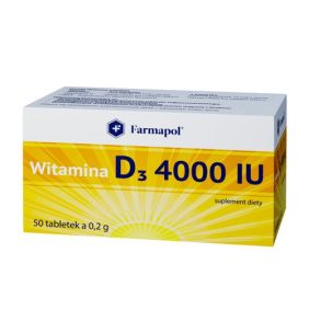 Witamina D3 4000 IU, tabletki, 50 szt.