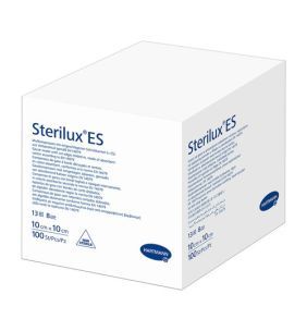 Sterilux ES, kompresy niejałowe, 13-nitkowe, 8 warstwowe, 10 cm x 10 cm, 100 szt.