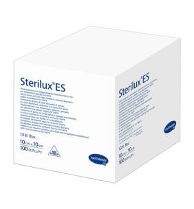 Sterilux ES, kompresy niejałowe, 13-nitkowe, 8 warstwowe, 10 cm x 10 cm, 100 szt.