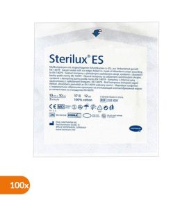 Sterilux ES, kompresy niejałowe, 17-nitkowe, 12 warstwowe, 10 cm x 10 cm, 100 szt.