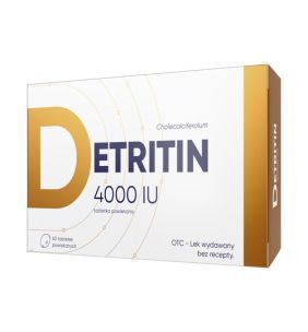 DETRITIN, 4000 IU, tabletki powlekane, 60 sztuk
