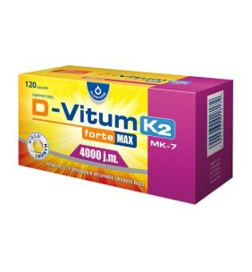 D-Vitum Forte Max 4000 j.m. K2, kapsułki, 120 szt.