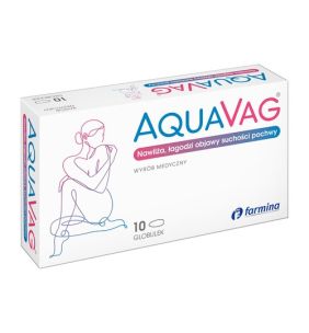 Aquavag, globulki dopochwowe, 10 szt.