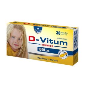 D-Vitum Witamina D 1000 j.m., kapsułki twist-off, 30 szt.