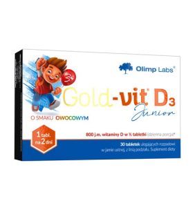 Olimp Gold-Vit D3 Junior, tabletki ulegające rozpadowi w jamie ustnej, 30 szt.