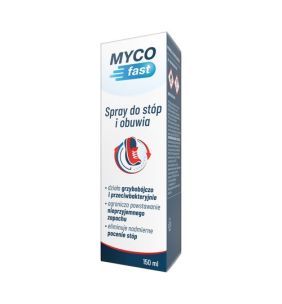 MYCOfast, spray do stóp i obuwia, 150 ml