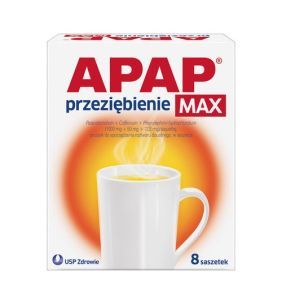Apap Przeziębienie Max, proszek do sporządzania roztworu doustnego, saszetki, 8 szt.