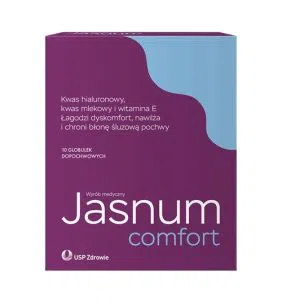 Jasnum Comfort, globulki dopochwowe, 10 szt.