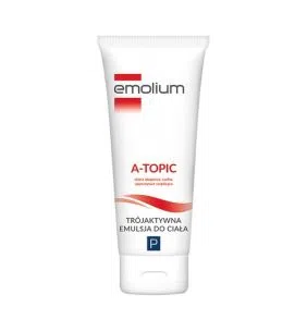Emolium A-Topic, Trójaktywna emulsja do ciała, 200 ml