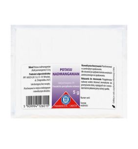 Kalium hypermanganicum (Nadmanganian potasu), proszek do sporządzania roztworu, 5 g (Hasco)