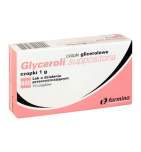 Czopki glicerolowe, 1 g, 10 szt. (Farmina)