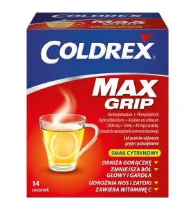 Coldrex MaxGrip, prosz.d/sp.roztw.doustn.,14 sasz.