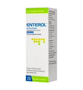 Enterol, 250 mg, kaps.twarde,(i.rów),Delf,Grecja, 20 szt