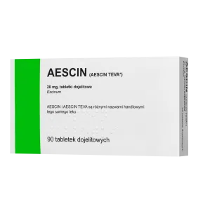 Aescin, 20 mg,tabl.dojelit.,(i.row),Delf,Czechy, 90 szt