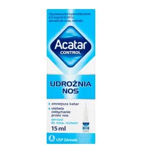 Acatar Control, 0,5 mg/ml (0,05%), aerozol  do nosa, 15 ml