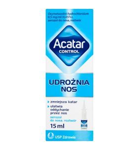 Acatar Control 0,5 mg/ml (0,05%), aerozol do nosa, roztwór, 15 ml