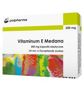 Vitaminum E Medana, 200 mg, kapsułki elastyczne, 20 szt.