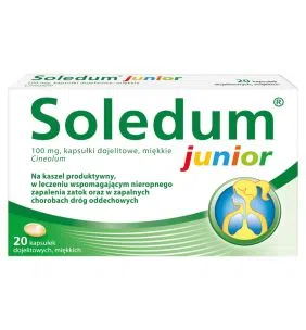 Soledum Junior, 100 mg, kaps.dojelit.miękkie, 20 szt