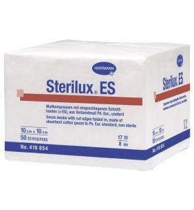 Kompr.jal.Sterilux ES, 17n,10x10, 8w,Hart, 2x25 szt