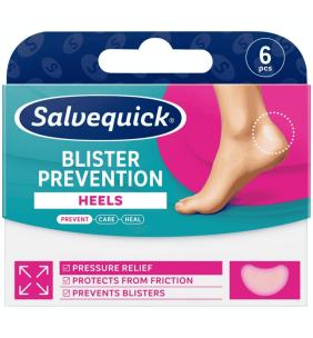 Salvequick Blister Prevention Heels, plastry na pęcherze,6szt