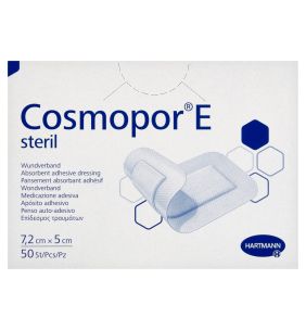 Cosmopor E, plastry opatrunkowe jałowe, 7,2 x 5 cm, 50 szt.
