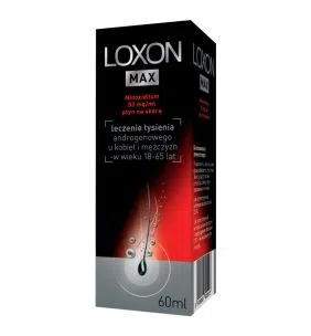 Loxon Max (Loxon 5%), 50 mg/ml, płyn na skórę, 60 ml