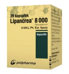 Lipancrea, kapsułki, 8000 j. lipazy, kapsułki, 20 szt.
