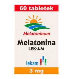 Melatonina, tabletki, 3 mg, (Lek-AM), 60 szt