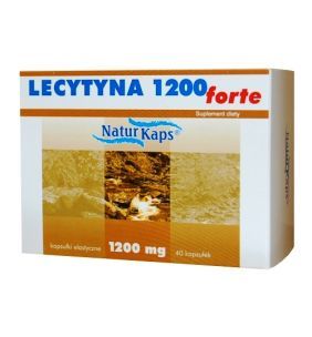 Lecytyna 1200 forte Naturkaps, kapsułki elastyczne, 40 szt.