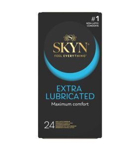 Skyn Extra Lubricated, nielateksowe prezerwatywy, 24 szt.