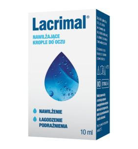 Lacrimal, krople do oczu, nawilżające,10 ml