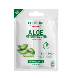 Equilibra Aloe, Aloesowa oczyszczająca maseczka do twarzy, 2 x 7,5 ml