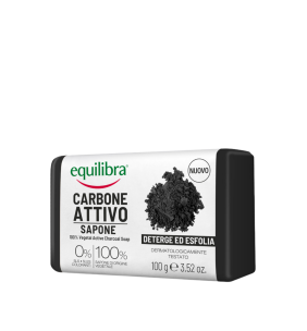 Equilibra, Mydło oczyszczające z aktywnym węglem, 100 g