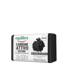 Equilibra, Mydło oczyszczające z aktywnym węglem, 100 g