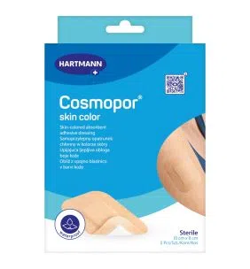 Cosmopor Skin Color, samoprzylepny opatrunek jałowy, 10 cm x 8 cm, 5 szt.