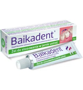 Baikadent, 5,77 mg / g, żel do stosowania w jamie ustnej, 15 g