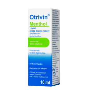 Otrivin Menthol, 1 mg/ml, aerozol do nosa, 10 ml