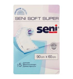 Seni Soft Super, podkłady higieniczne, 90 cm x 60 cm, 5 szt.