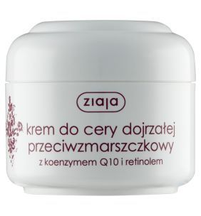 Ziaja, przeciwzmarszczkowy krem do cery dojrzałej z koenzymem Q10 i witaminą E, 50 ml