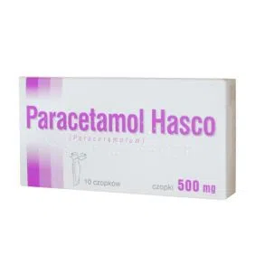 Paracetamol Hasco, 500 mg, czopki, 10 szt. 