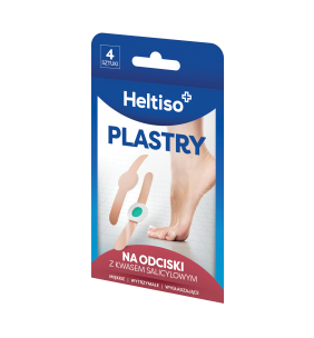 Heltiso, plastry na odciski z kwasem salicylowym, 4 szt.