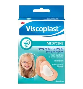 Viscoplast Opti-Plast Junior, plastry okulistyczne, 82 mm x 57 mm, 10 szt.