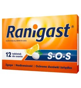 Ranigast S-O-S, tabletki do ssania, 12 szt.