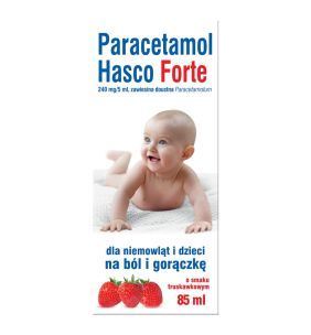 Paracetamol  Hasco Forte, 240 mg/5 ml, zawisina doustna, 85 ml