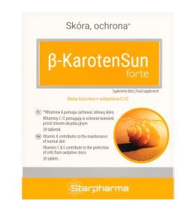 Starpharma, Beta-KarotenSun Forte, tabletki, 30 szt.