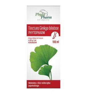 Tinctura Ginkgo bilobae Phytopharm, płyn doustny, 100 ml
