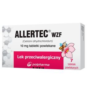 Allertec WZF, 10 mg, tabletki powlekane, 7 szt.