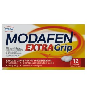Modafen Extra Grip, 200 mg + 30 mg, tabletki powlekane, 12 szt.