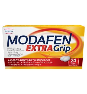 Modafen Extra Grip, 200 mg + 30 mg, tabletki powlekane, 24 szt.