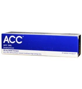ACC, 200 mg, tabl.musuj.,(i.rów),MDZ,Norwegia, 25 szt